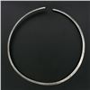 Image 2 : Ed Levin Vintage Sterling Silver Plain Handmade Choker Collar Cuff Necklace