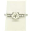 Image 2 : Antique Art Deco.900 Platinum 0.51 ctw Old European Cut Diamond Engagement Ring