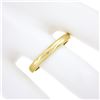 Image 3 : NEW Mens Classic 14k Yellow Gold 3mm Dome Polished w/ Milgrain Wedding Band Ring