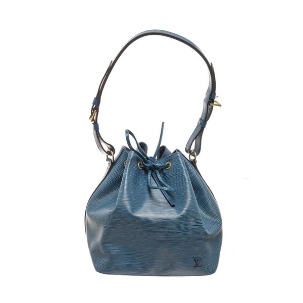 Louis Vuitton Blue Epi Leather Noe PM Shoulder Bag