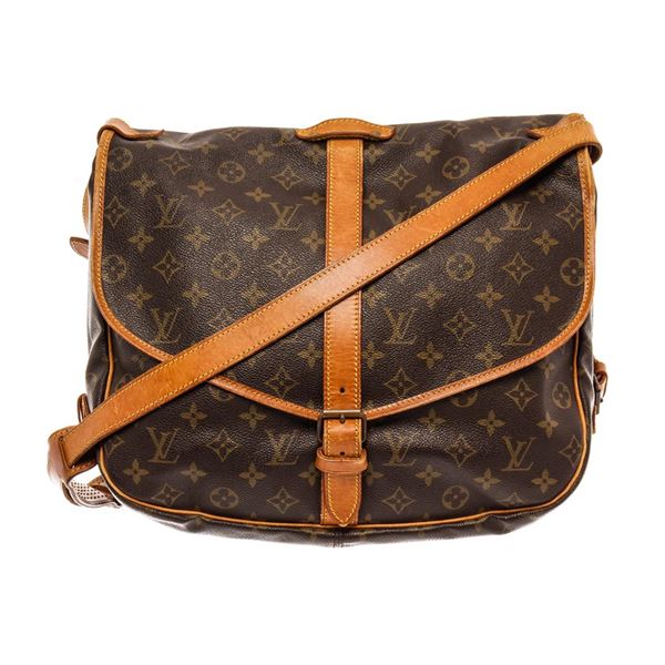 Louis Vuitton Brown Monogram Canvas Saumur 35 Messenger Bag