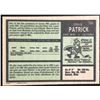 Image 2 : 1971-72 O-PEE-CHEE CRAIG PATRICK (HOF) ROOKIE CARD