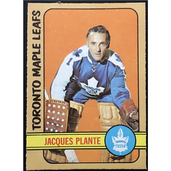 1972-73 O-PEE-CHEE JACQUES PLANTE (HOF)