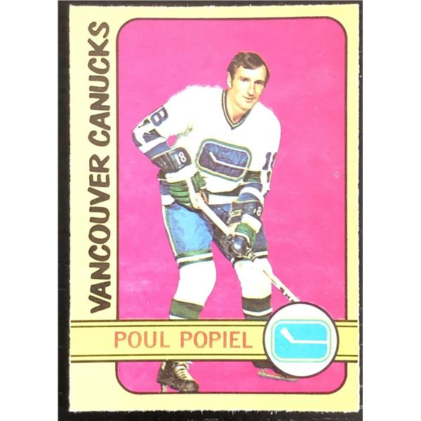 1972-73 O-PEE-CHEE POUL POPIEL ROOKIE CARD