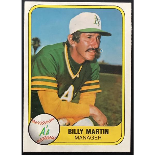 1981 FLEER BILLY MARTIN