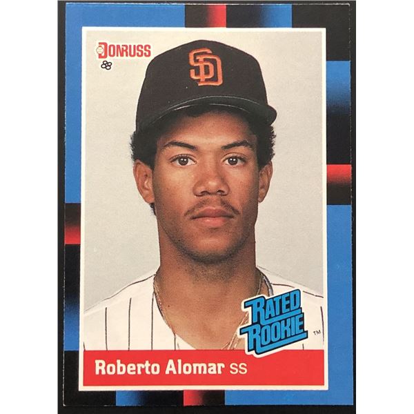 1988 DONRUSS ROBERTO ALOMAR (HOF) ROOKIE CARD