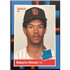 Image 1 : 1988 DONRUSS ROBERTO ALOMAR (HOF) ROOKIE CARD