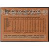 Image 2 : 1988 TOPPS JOSE CANSECO