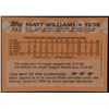 Image 2 : 1988 TOPPS MATT WILLIAMS ROOKIE CARD