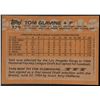 Image 2 : 1988 TOPPS TOM GLAVINE (HOF) ROOKIE CARD