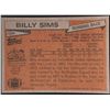 Image 2 : 1981 TOPPS BILLY SIMS ROOKIE CARD