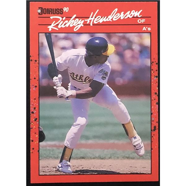 1990 DONRUSS RICKEY HENDERSON (HOF)