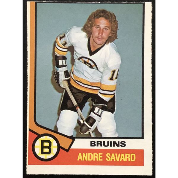 1974-75 O-PEE-CHEE ANDRE SAVARD ROOKIE CARD