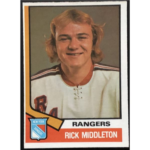1974-75 O-PEE-CHEE RICK MIDDLETON (HOF) ROOKIE CARD