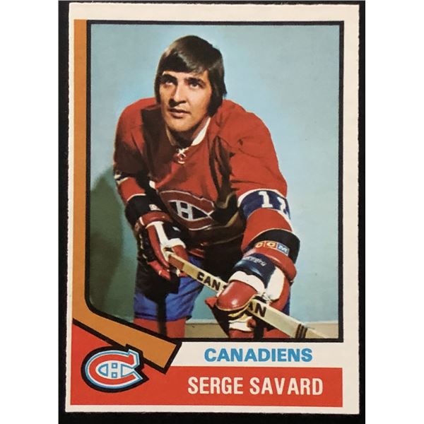 1974-75 O-PEE-CHEE SERGE SAVARD (HOF)