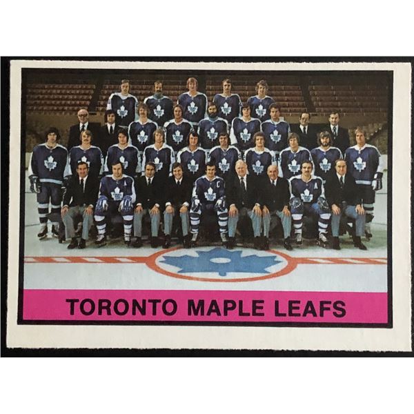 1974-75 O-PEE-CHEE TORONTO MAPLE LEAFS