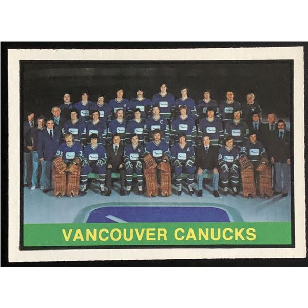 1974-75 O-PEE-CHEE VANCOUVER CANUCKS