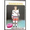 Image 1 : 1975-76 O-PEE-CHEE RICK MIDDLETON (HOF) ROOKIE CARD