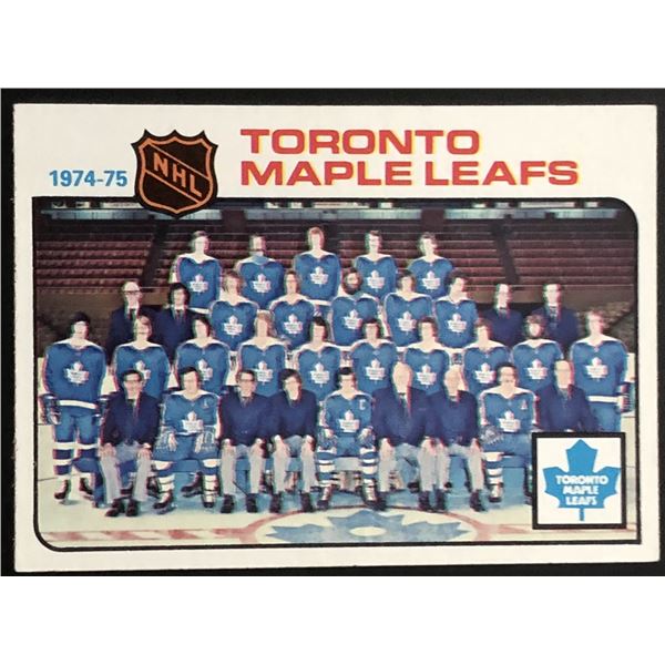 1975-76 TOPPS TORONTO MAPLE LEAFS