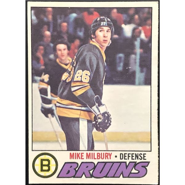 1977-78 O-PEE-CHEE MIKE MILBURY ROOKIE CARD