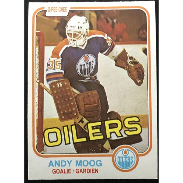 1981-82 O-PEE-CHEE ANDY MOOG ROOKIE CARD