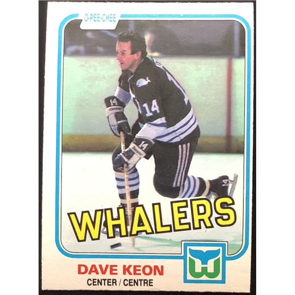 1981-82 O-PEE-CHEE DAVE KEON (HOF)