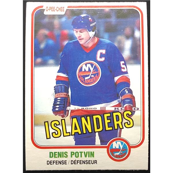 1981-82 O-PEE-CHEE DENIS POTVIN (HOF)
