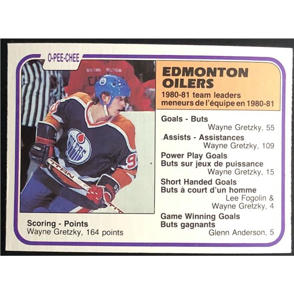 1981-82 O-PEE-CHEE WAYNE GRETZKY (HOF)