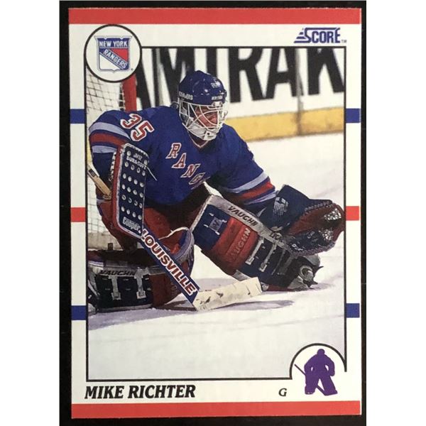 1990-91 SCORE MIKE RICHTER (HOF) ROOKIE CARD