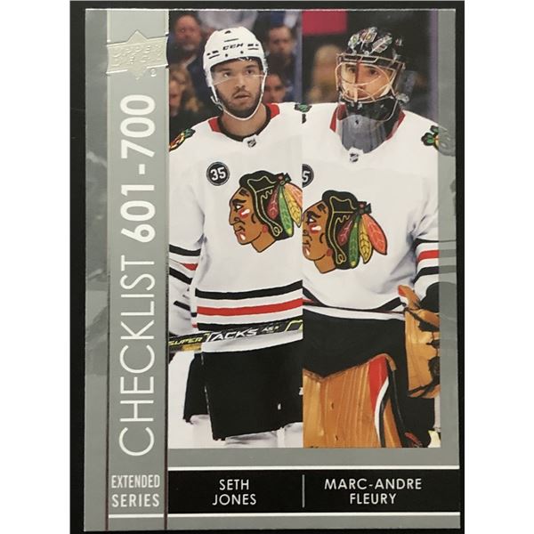 2021-22 UPPER DECK MARC-ANDRE FLEURY