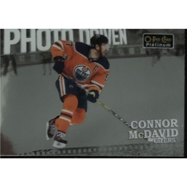 2022-23 O-PEE-CHEE PLATINUM CONNOR McDAVID PHOTO DRIVEN