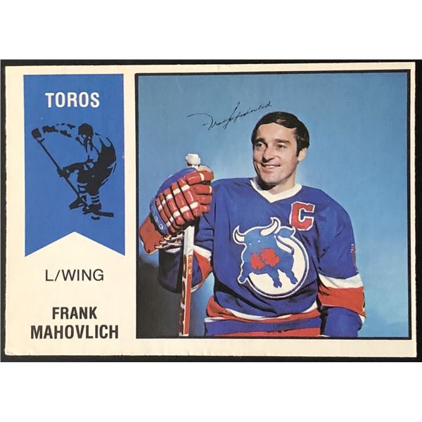 1974-75 O-PEE-CHEE WHA FRANK MAHOVLICH (HOF)