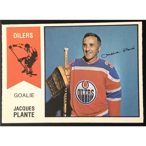 1974-75 O-PEE-CHEE WHA JACQUES PLANTE (HOF)