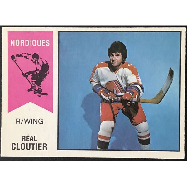 1974-75 O-PEE-CHEE WHA REAL CLOUTIER ROOKIE CARD