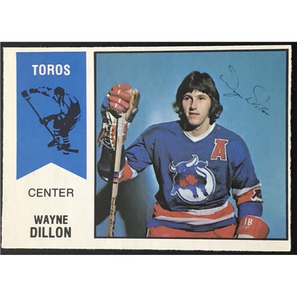 1974-75 O-PEE-CHEE WHA WAYNE DILLON ROOKIE CARD