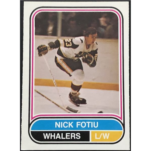 1975-76 O-PEE-CHEE WHA NICK FOTIU ROOKIE CARD