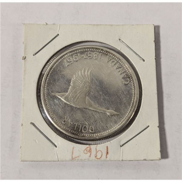 1967 CANADIAN SILVER LOONE DOLLAR