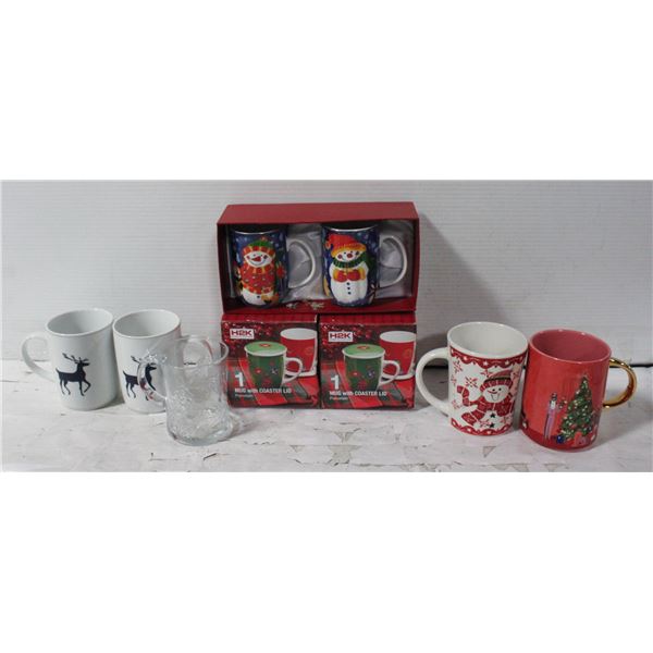 BOX CHRISTMAS MUGS - NEW