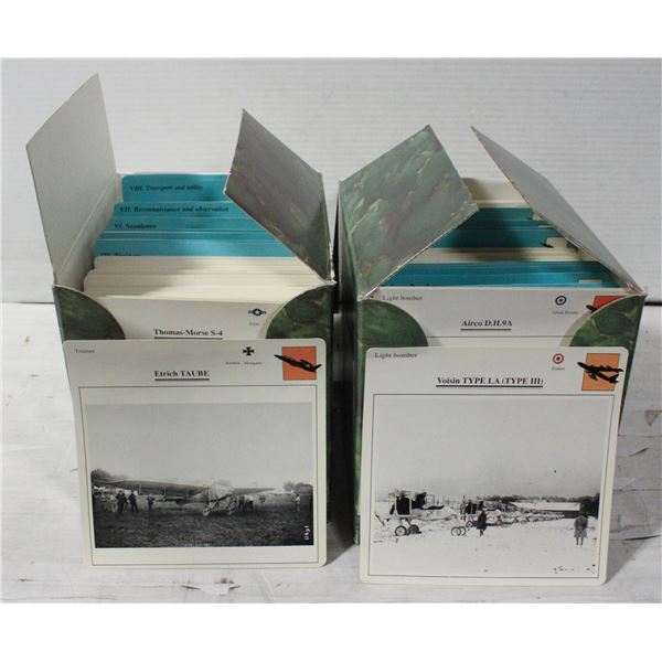 2 BOXES WAR PLANES COLLECTORS CLUB CARDS - ESTATE
