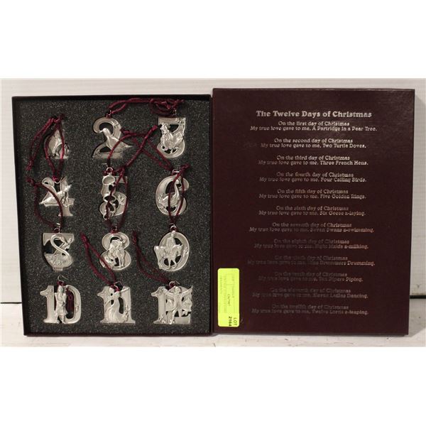 VINTAGE 12 DAYS OF CHRISTMAS ORNAMENTS