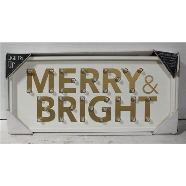 LIGHT UP - MERRY & BRIGHT - NEW