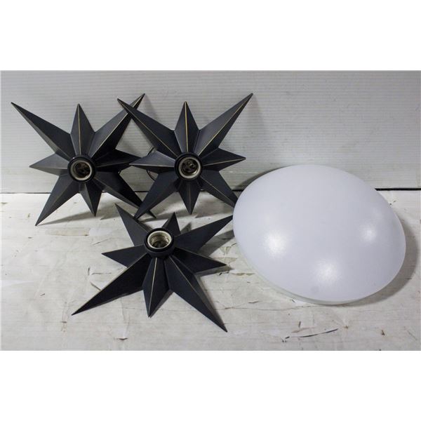 FOUR HARDWIRE LIGHT FIXTURES