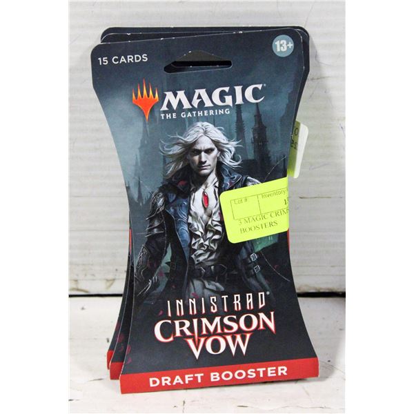 3 MAGIC CRIMSON VOW DRAFT BOOSTERS