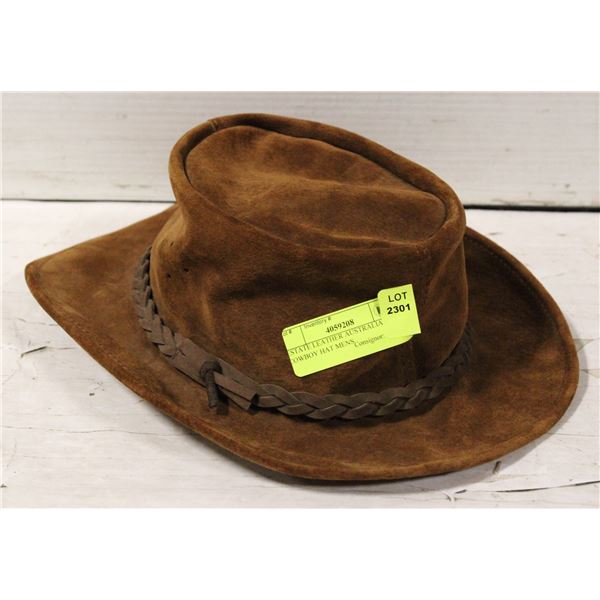 ESTATE LEATHER AUSTRALIAN COWBOY HAT MENS