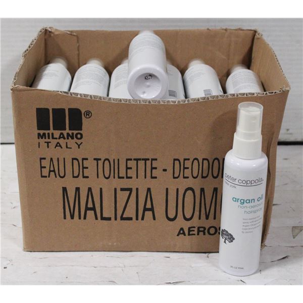 CASE OF 25 PETER COPPOLA ARGAN OIL HAIR SPRAY