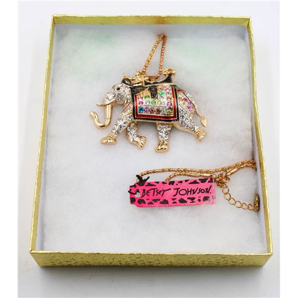 BETSEY JOHNSON CRYSTAL ENAMEL