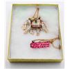 BETSEY JOHNSON CRYSTAL ENAMEL