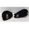 Image 1 : 2 BERETS HATS 100% WOOL SIZE 7 ¼ TOGETHER-ESTATE