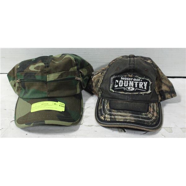 MOSSY OAK & CAMO HATS TOGETHER-ESTATE