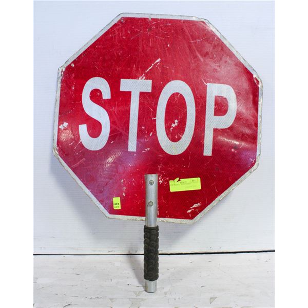 STOP TRAFFIC SIGN PADDLE